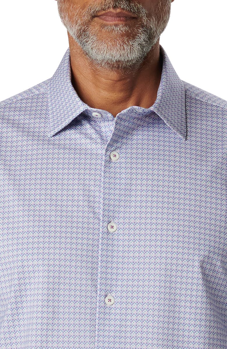 Bugatchi James OoohCotton<sup
®</sup
Diamond Check Button-Up Shirt, Alternate, color,