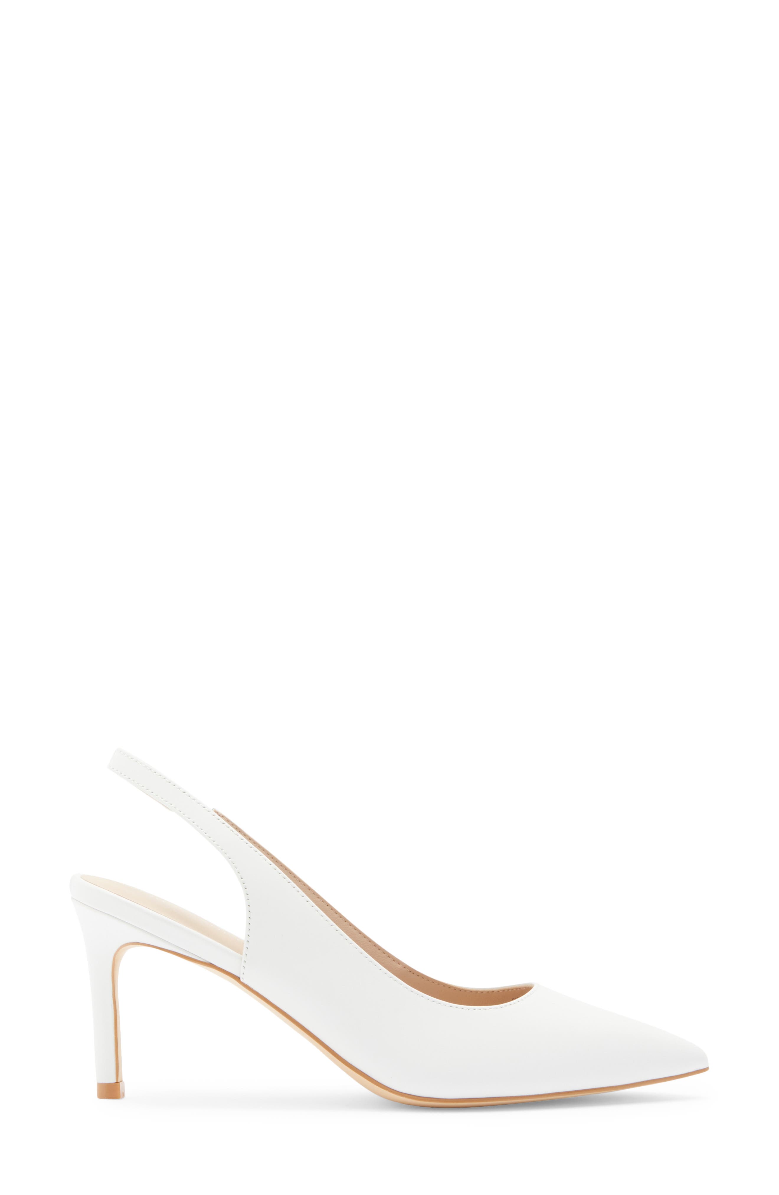 Stuart Weitzman Dancer Slingback Pump, Alternate, color, White.