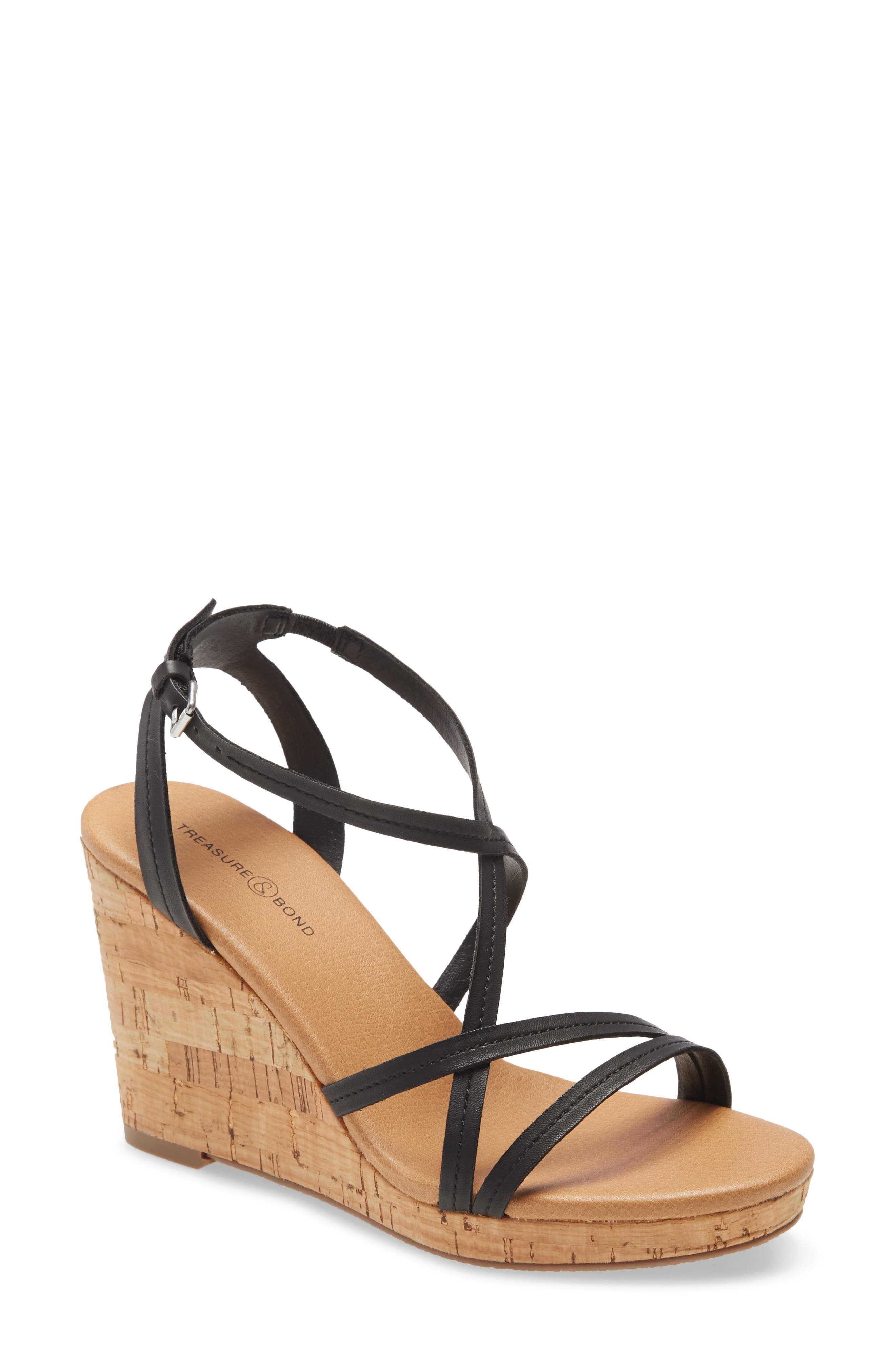 Treasure & Bond Penni Wedge Sandal, Main, color, 