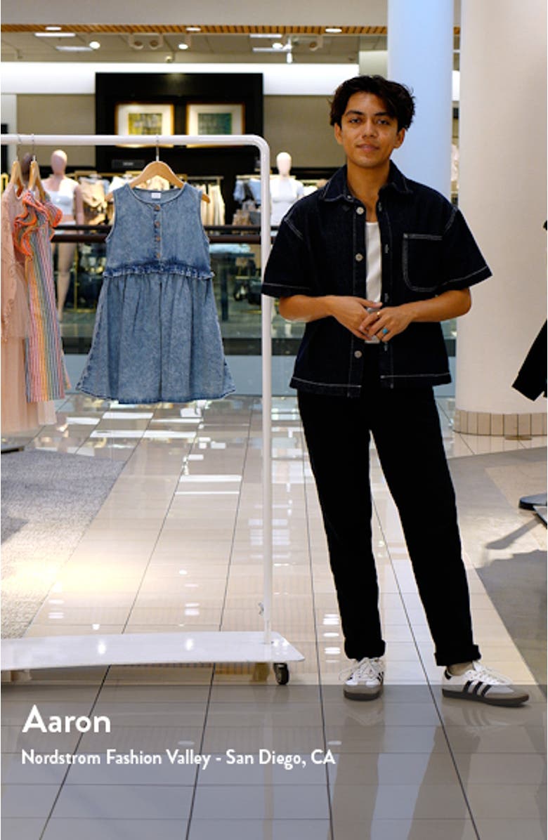 Kids' Sleeveless Denim Dress, sales video thumbnail