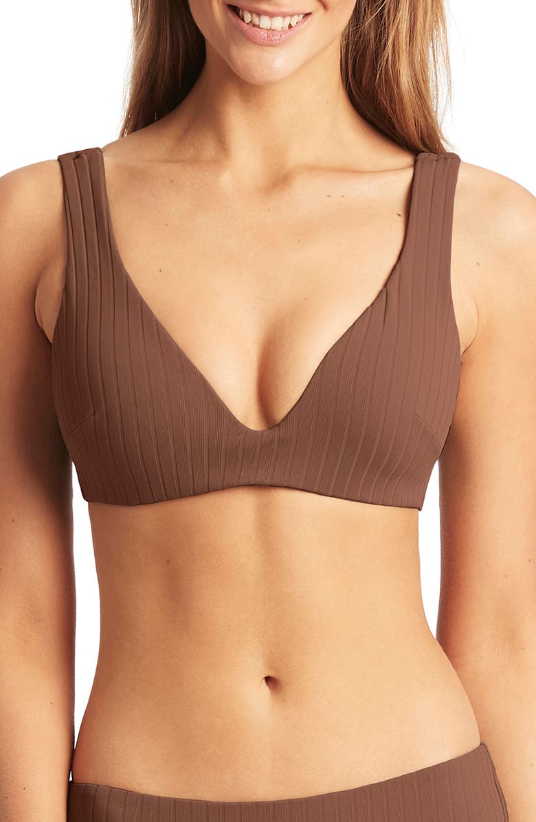 Sea Level Vesper Mid Bikini Bottoms, Alternate, color, 