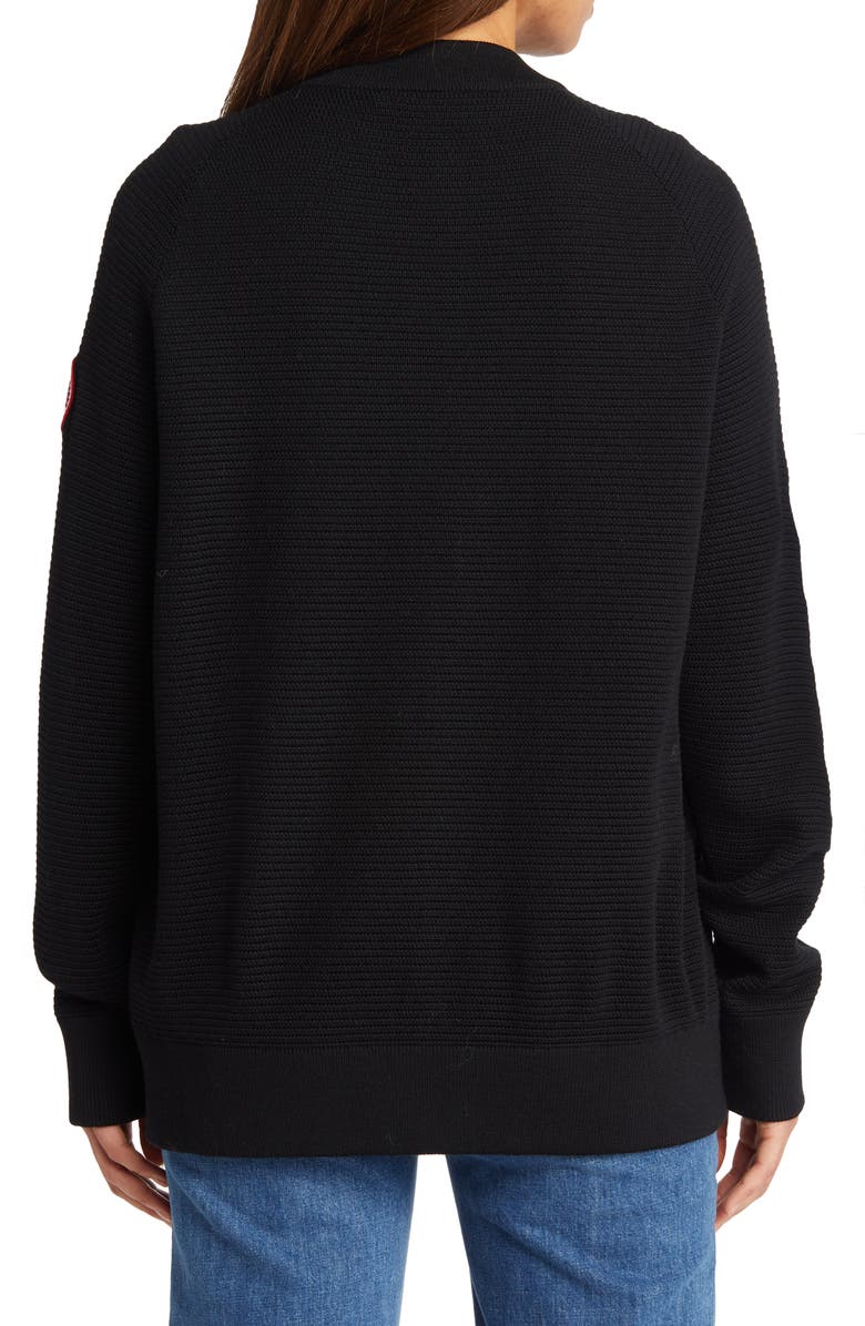 Canada Goose Hybridge<sup>®</sup> 675-Fill Power Down Quilted Bomber Jacket, Alternate, color, Black