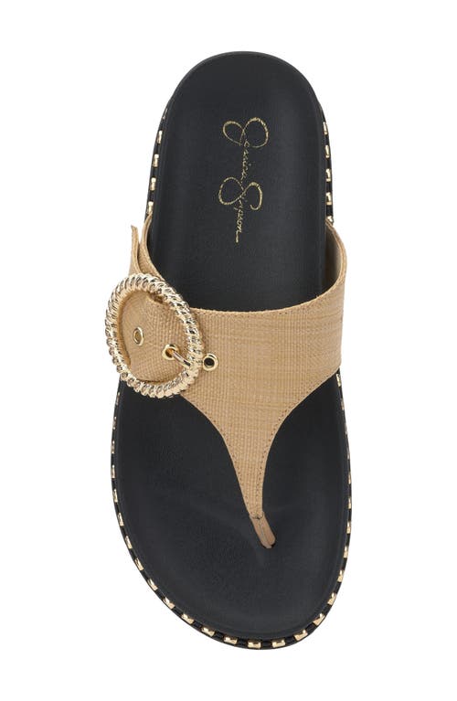 Jessica Simpson Cymmeri Stud Sandal In Natural Raffia