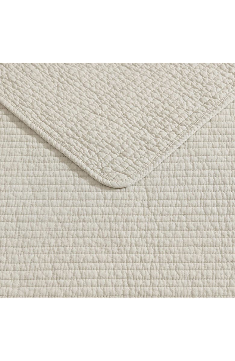 Nautica Seashore Stitch King Quilt Sham Set, Alternate, color, Beige