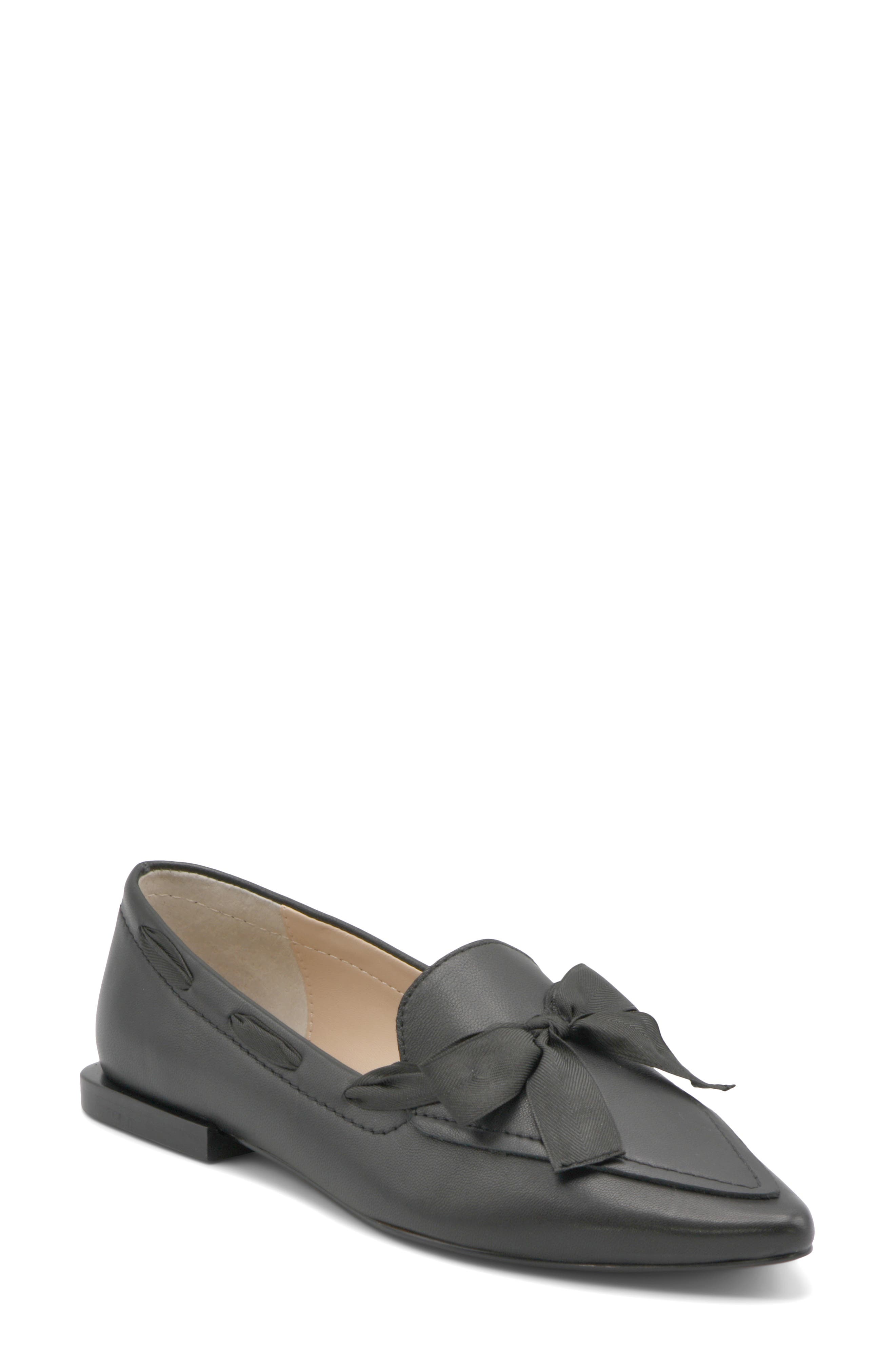 Charles David Izzi Pointed Toe Flat, Main, color, Black