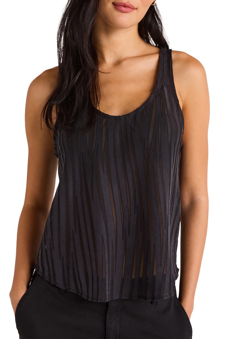 Scoop Neck Tank, Main, color, BLACK ZEBRA BURNOUT