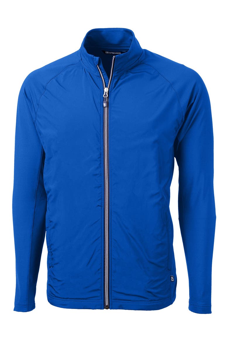 Adapt Knit Full Zip Jacket, Main, color, TOUR BLUE