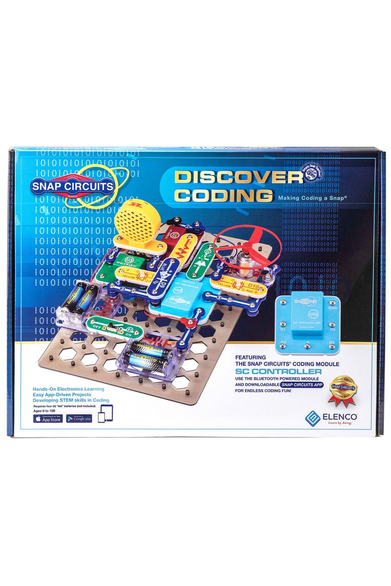 Elenco Snap Circuits Discover Coding Toy for Kids Ages 8 and Up, Alternate, color, Multicolored