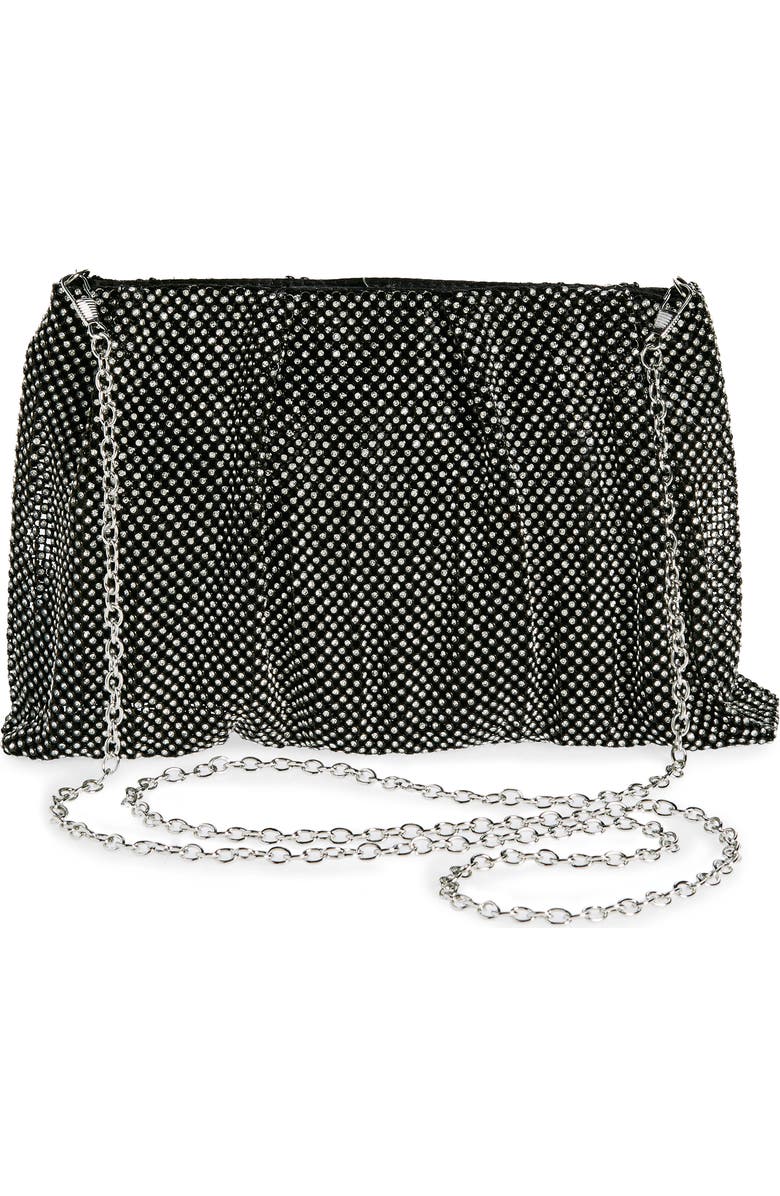 Jessica McClintock Francis Crystal Drape Clutch, Alternate, color,