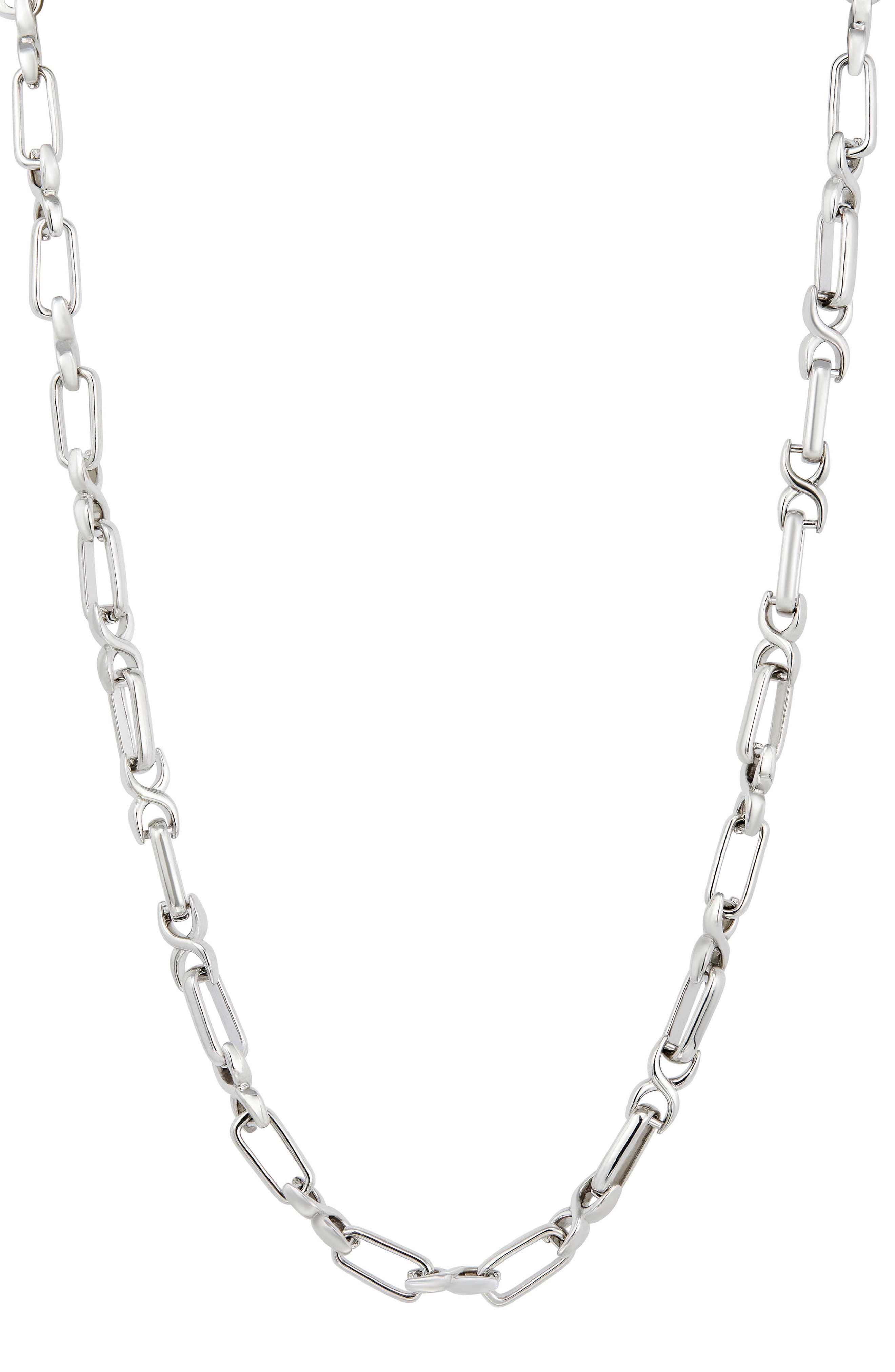 Elongated Link Chain Necklace