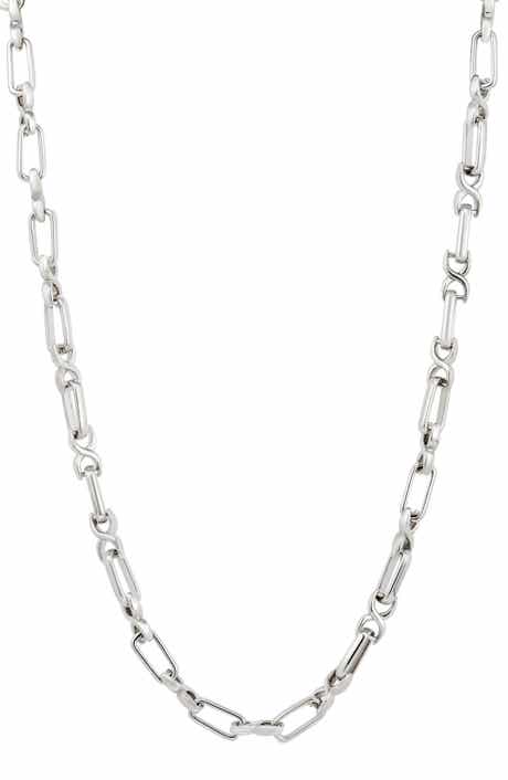 Elongated Link Chain Necklace