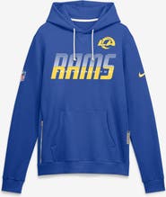 Nike Men's Nike Royal Los Angeles Rams Sideline Standard Issue Top Prospect Dri-FIT Hoodie