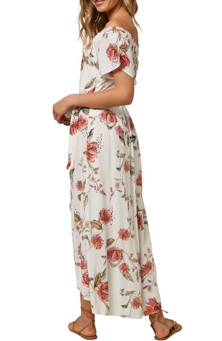 O'Neill Conners Off the Shoulder Midi Dress, Alternate, color, 