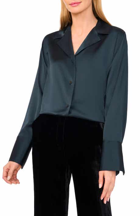 Ted Baker Stretch Satin Button-Up Shirt