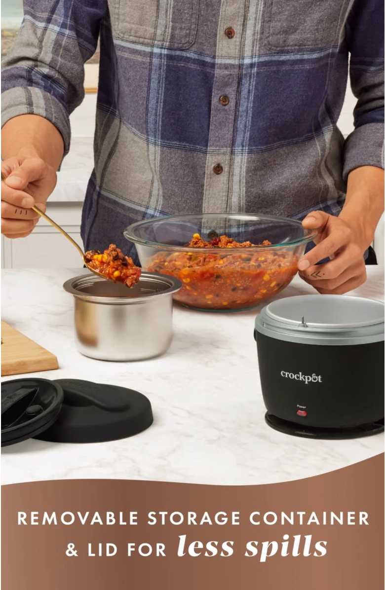 Crock-pot Lunch Crock Food Warmer, Alternate, color, Black Licorice