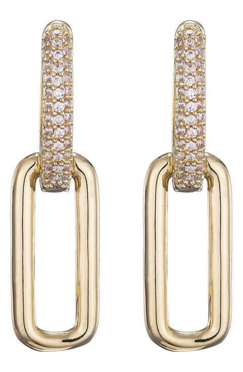 Crystal Single Drop Earrings