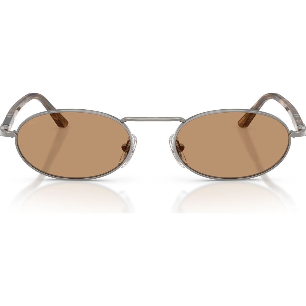 Persol 55mm Rectangular Sunglasses In Orange