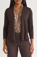 KASPER Open Front Cardigan
