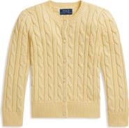 Polo Ralph Lauren Kids' Mini Cable Knit Cotton Cardigan