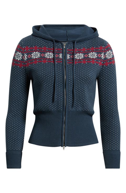Fair Isle Zip Hoodie