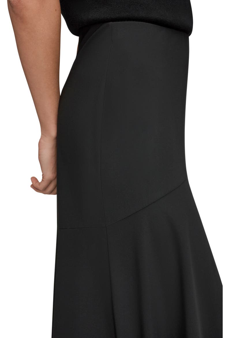 Flared Hi-Low Skirt, Alternate, color, BLACK