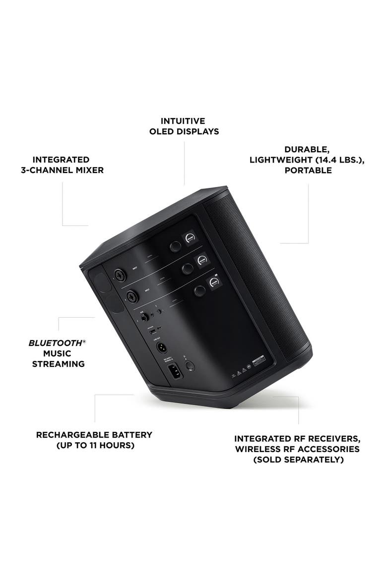 S1 Pro+ Portable Bluetooth Wireless PA System, Alternate, color, Black
