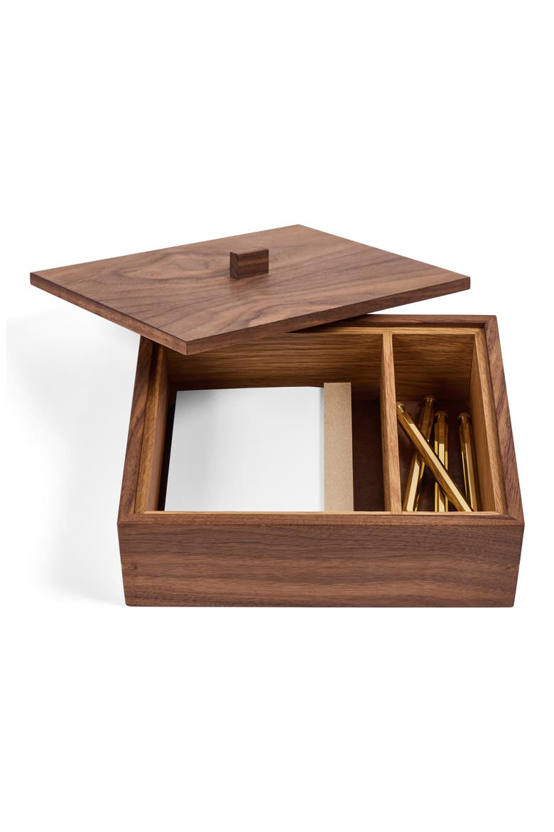 Summer Studio Walnut Box, Main, color, BROWN SMALL