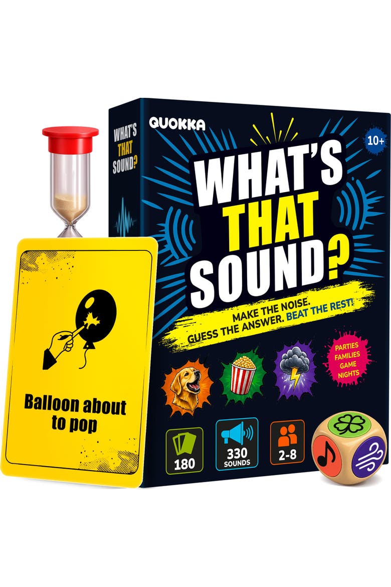 Party Card Game for Adults & Teens - Sound Guessing Game with 330 Challenges, Main, color, Multicolor