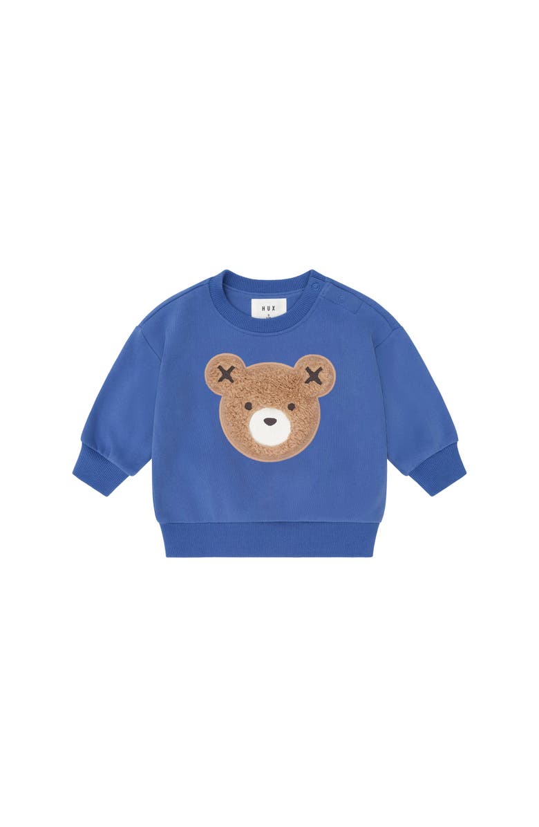 Huxbaby Furry Huxbear Sweatshirt Boys, Main, color, Cobalt