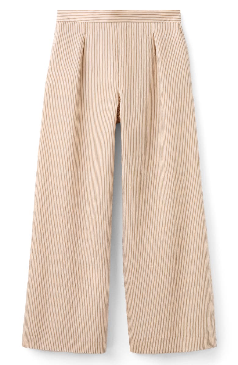 MANGO Stripe Straight Leg Pants, Alternate, color, 