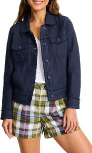 Tommy Bahama Two Palms Linen Raw Edge Jacket