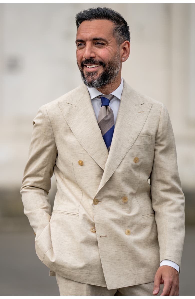 Elizabetta Conero - Extra Long Silk Jacquard Tie for Men, Alternate, color, 