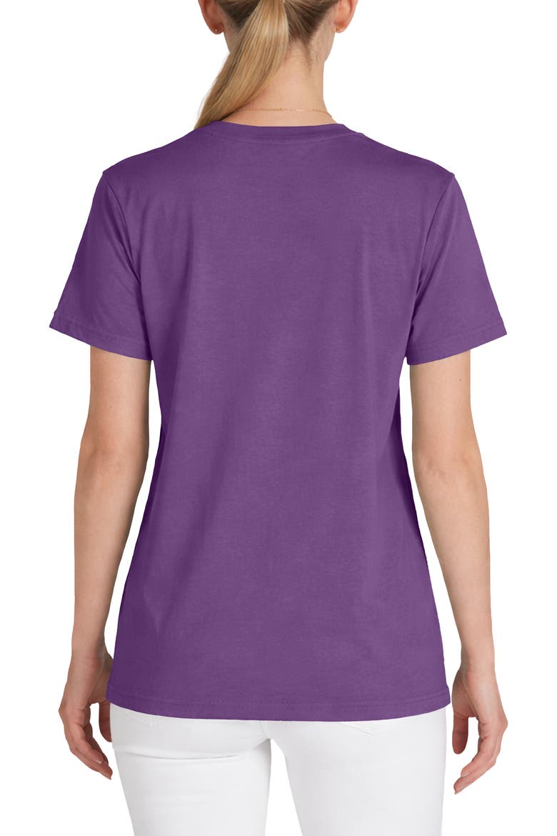 Womens Rainbow Jersey Relaxed Tee, Alternate, color, Purple