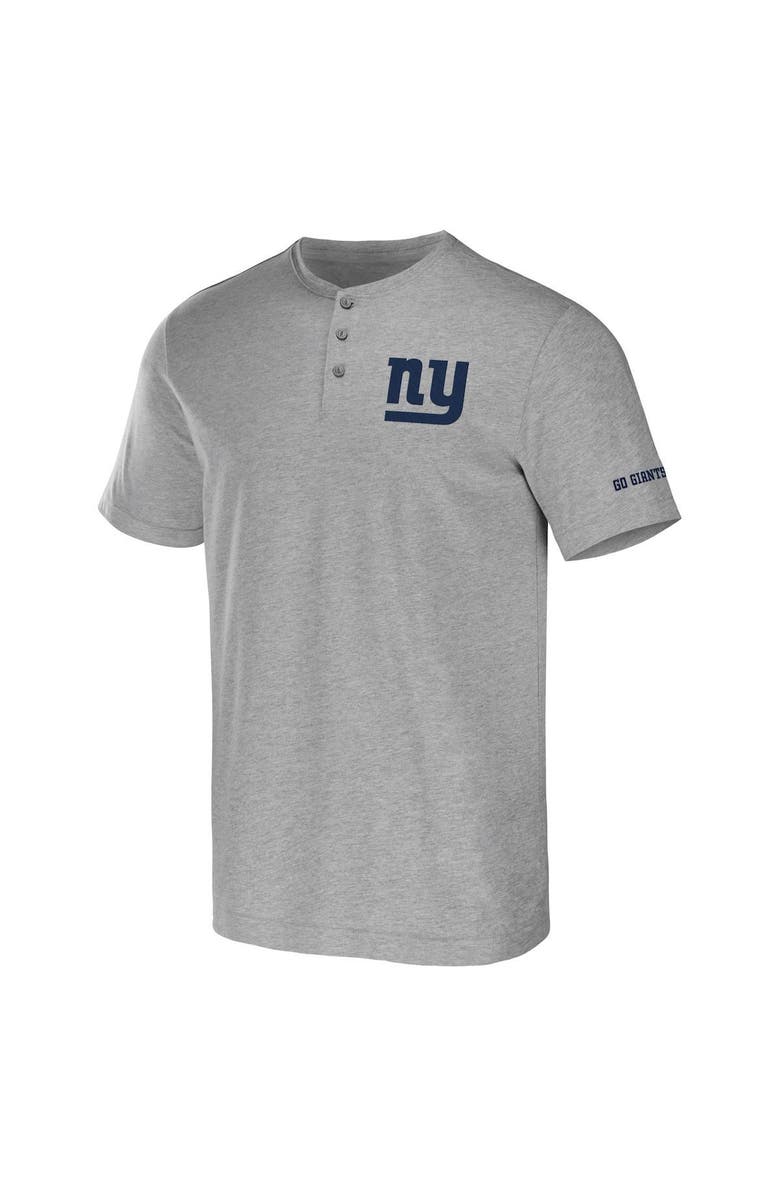 NFL X DARIUS RUCKER Men's NFL x Darius Rucker Collection by Fanatics Heather Gray New York Giants Henley T-Shirt, Alternate, color, 