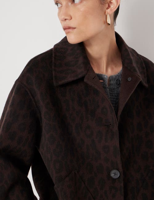 Hush Pure Wool Double Faced Jacket In Brown