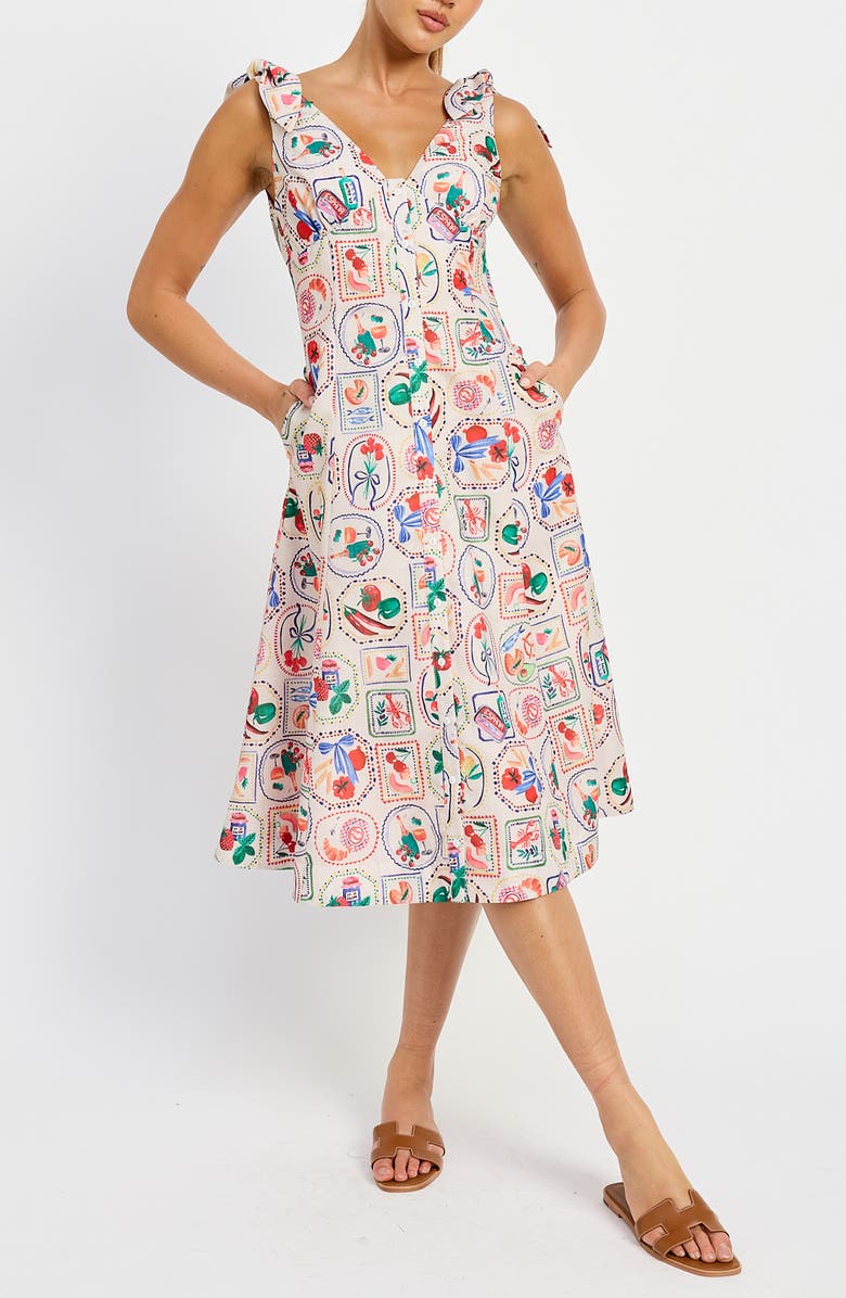 En Saison Nayeli Midi Sundress, Main, color, 