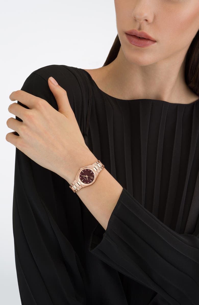 FERRAGAMO Vega Upper East 2 Diamond Bracelet Watch, 28mm, Alternate, color,