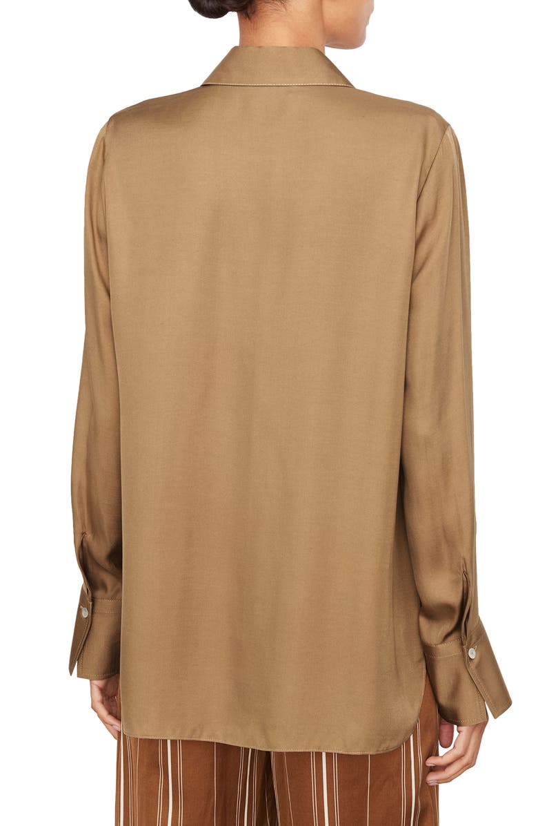 Vince Silk Blend Tunic Blouse, Alternate, color,