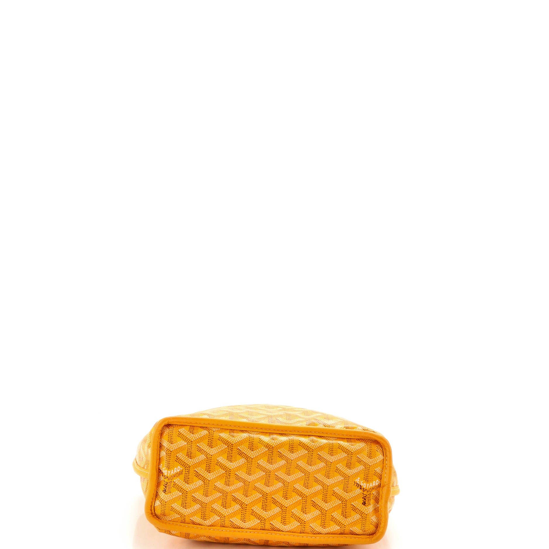 Pre-Owned Goyard Anjou Reversible Tote Coated Canvas Mini, Alternate, color, Yellow