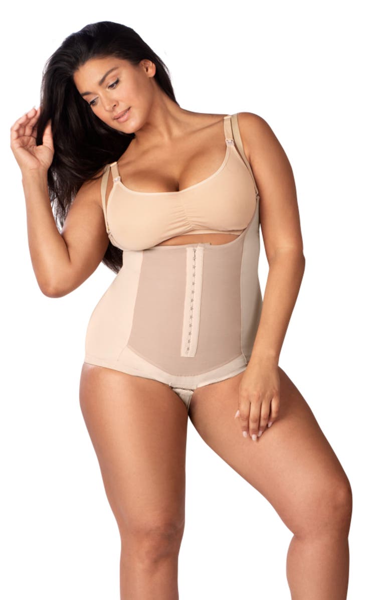 Bellefit Postpartum Bodysuit Corset Girdle, Alternate, color, 