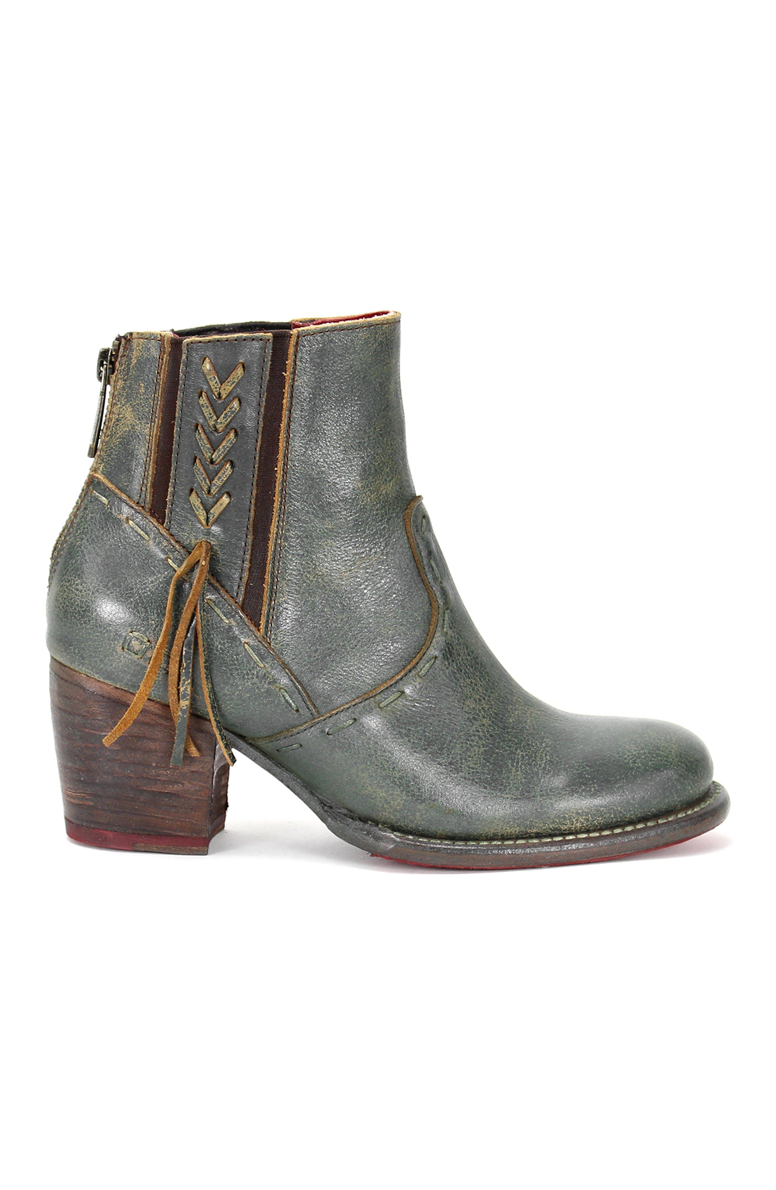 Bed Stu Celestine Western Boot, Alternate, color, Dark Teal Lux