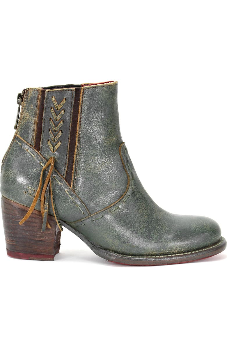 Bed Stu Celestine Western Boot, Alternate, color, Dark Teal Lux