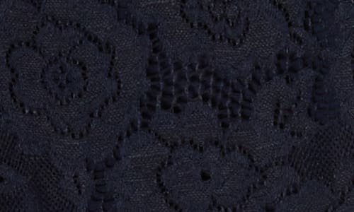 Shop Renee C Lace Bubble Hem Tank In Navy