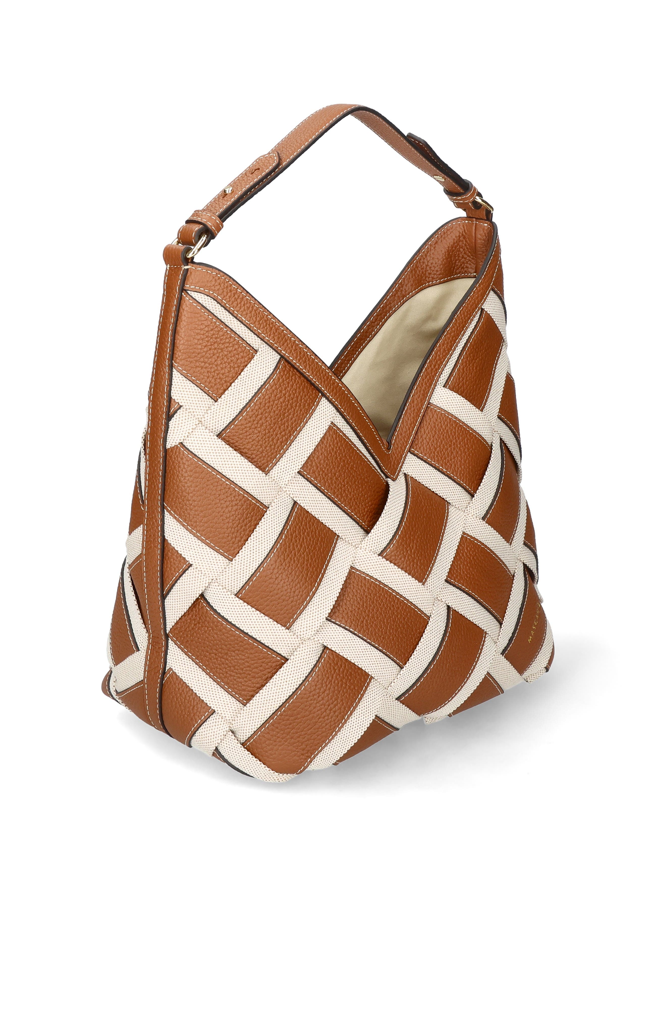 Large Criss Cross  Top Strap Bag, Alternate, color, Tan