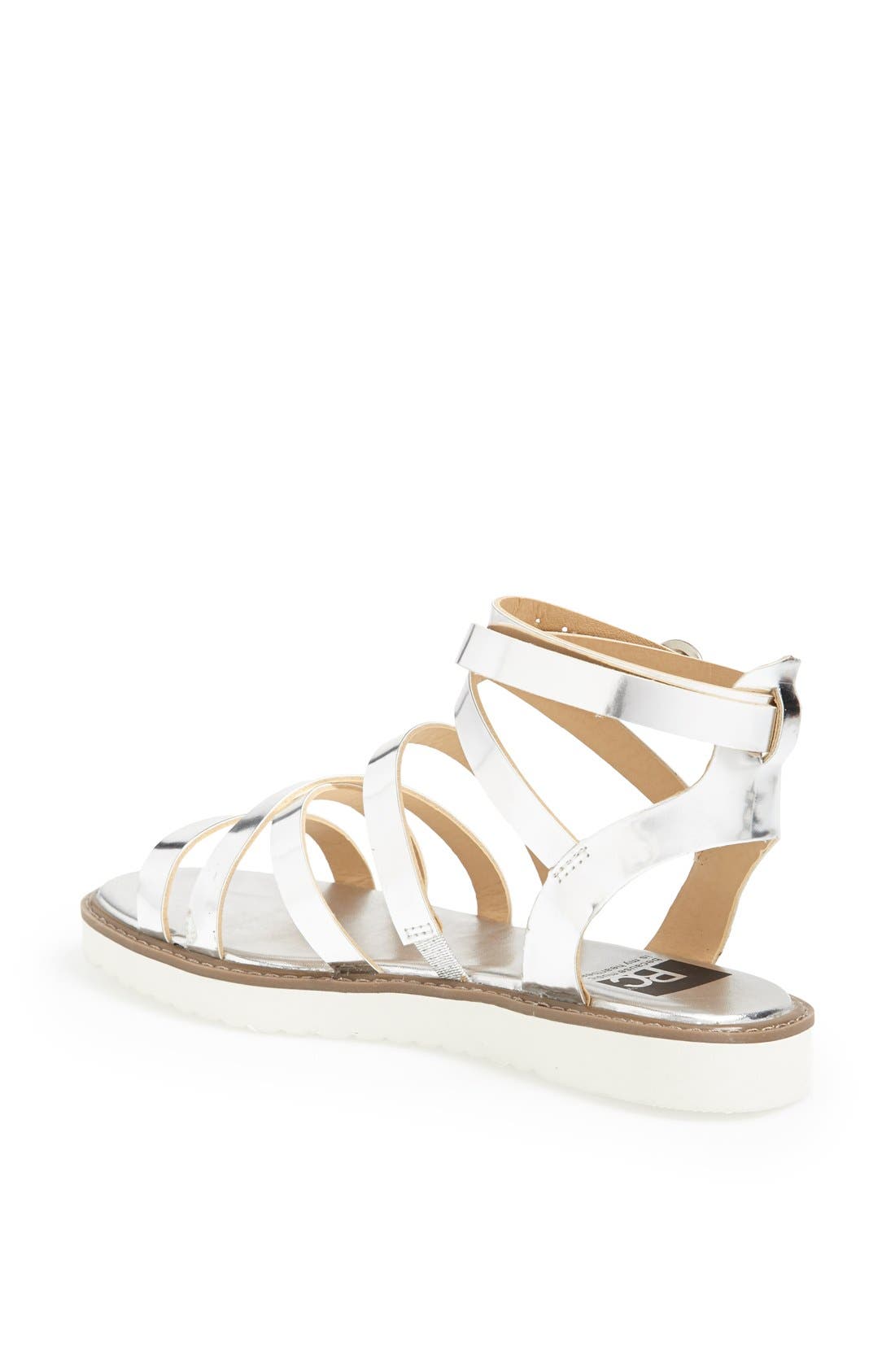 'Off the Cuff' Gladiator Sandal, Alternate, color, SILVER