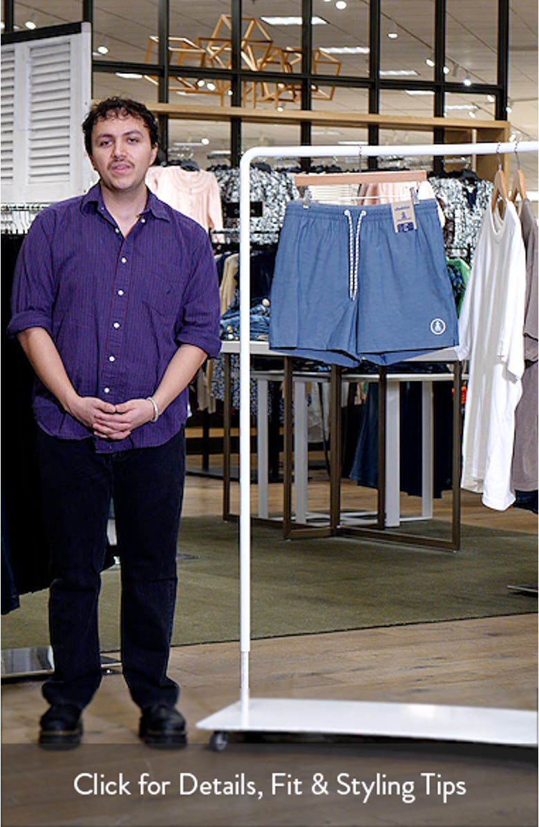 The Nautical Navies Classic Lined 5.5-Inch Swim Trunks, sales video thumbnail