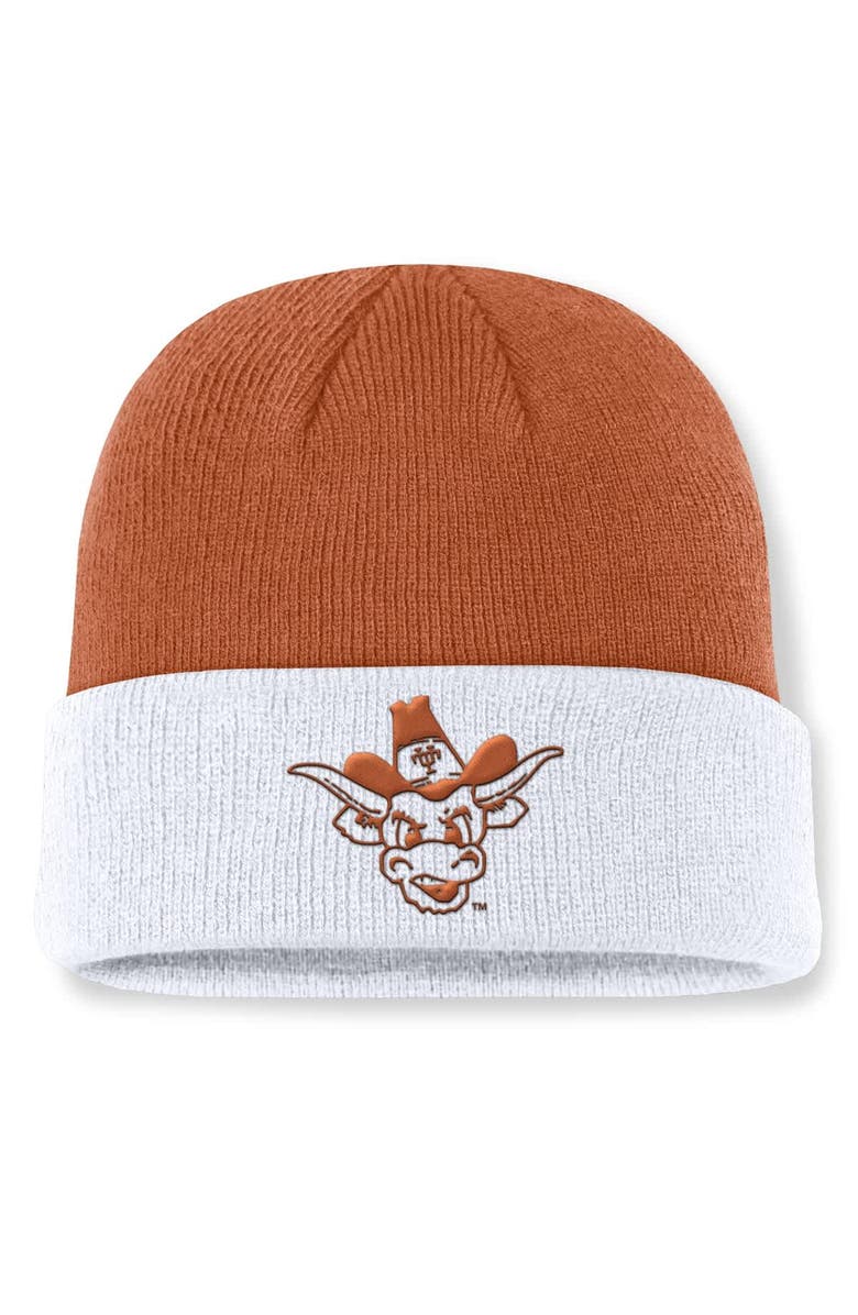 Nike Men's Nike Texas Orange/White Texas Longhorns Legacy Terra Cuffed Knit Hat, Main, color,