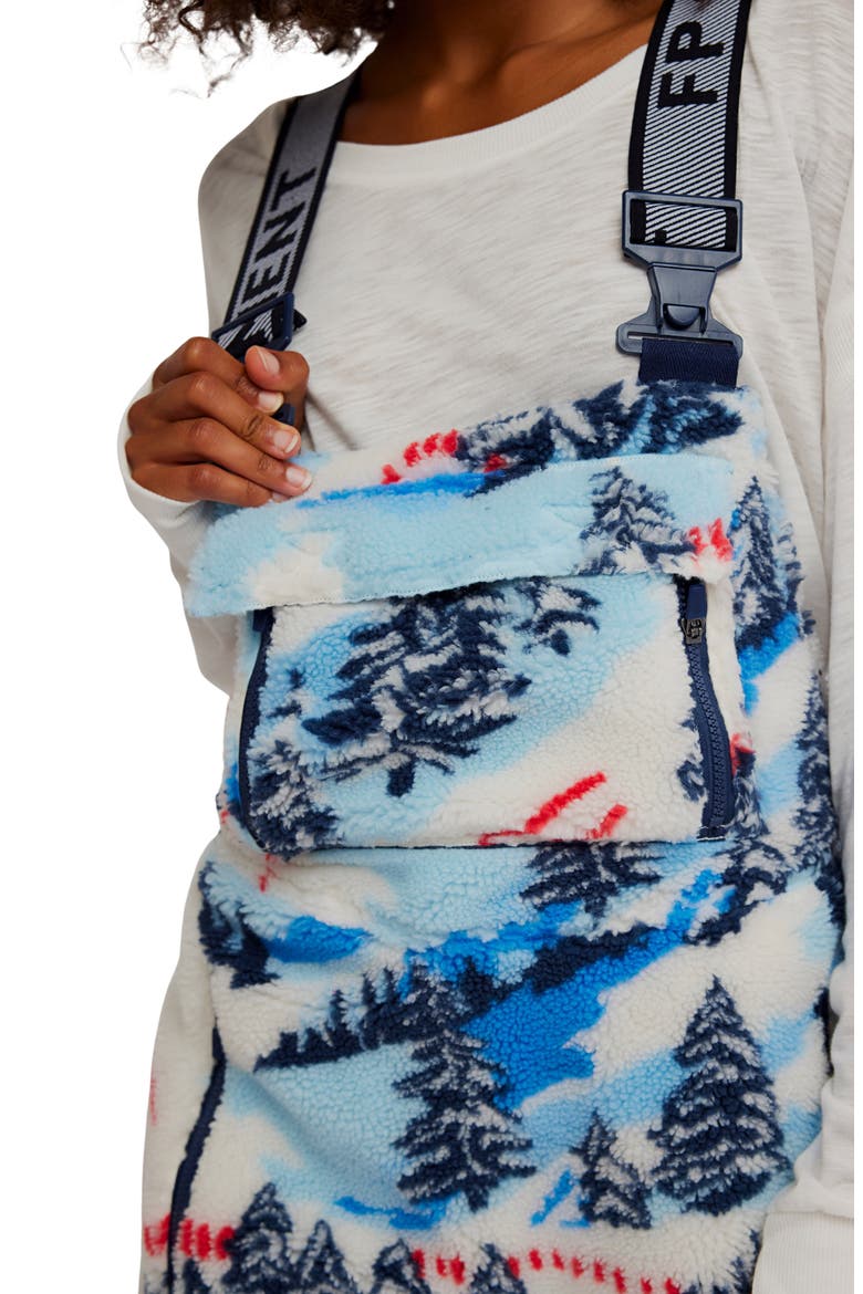FP Movement Hit the Slopes Fleece Overalls, Alternate, color, APLINE COMBO