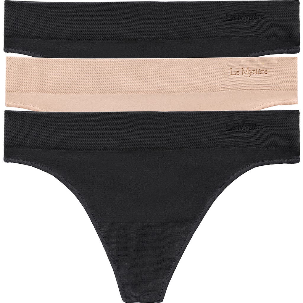 Le Mystere Women's 3-pack Seamless Comfort Thong