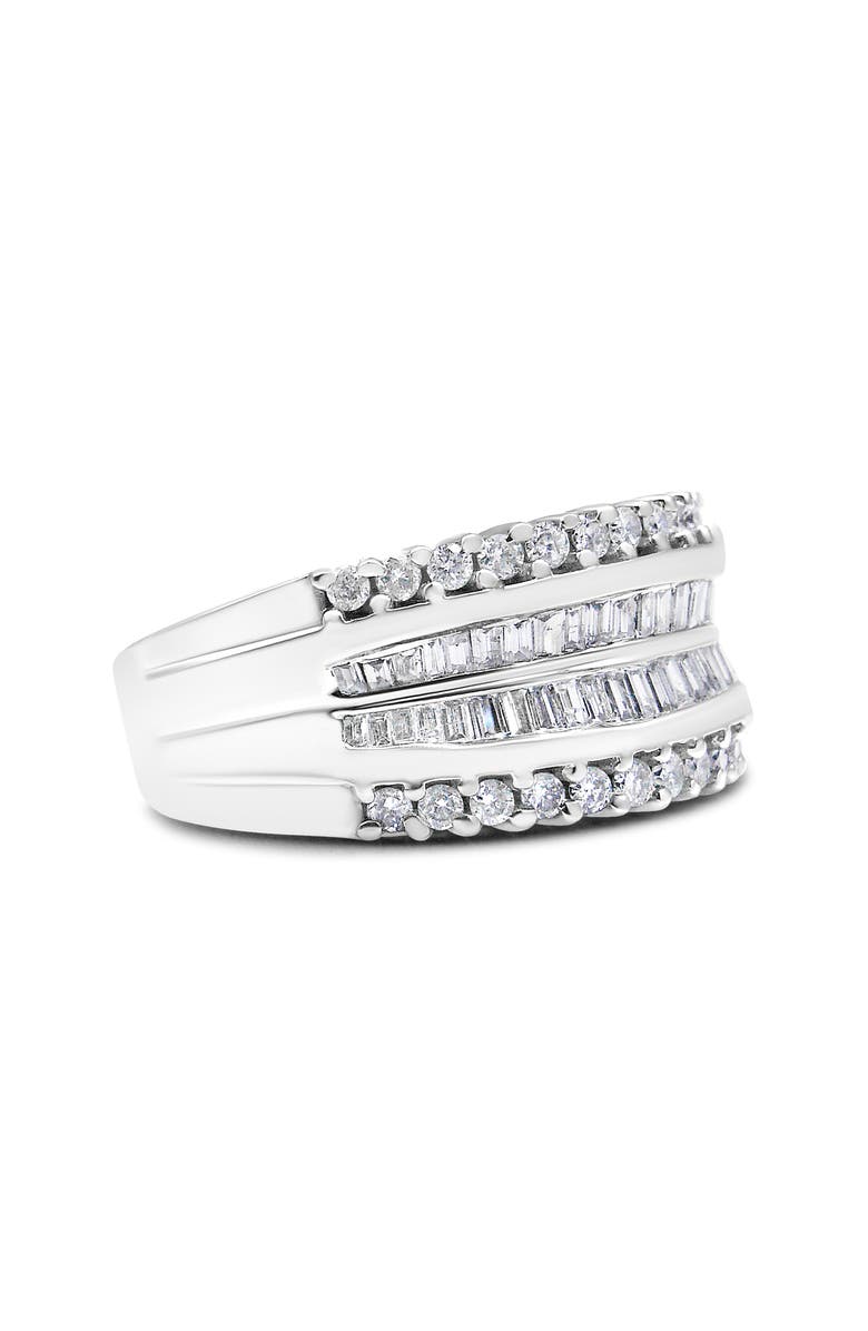 Haus of Brilliance 14K White Gold 1.00 Cttw Diamond Modern Band Ring, Alternate, color, White